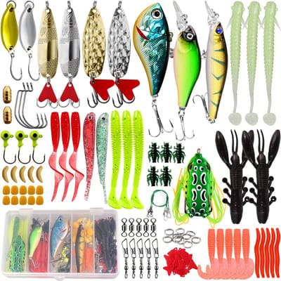 Nivard Visspullen - Viskoffer - Tacklebox - Kunstaas - Vis Accessoires - Hengelsport - Spullen - Roofvis - Karper - Snoek - 78 stuks