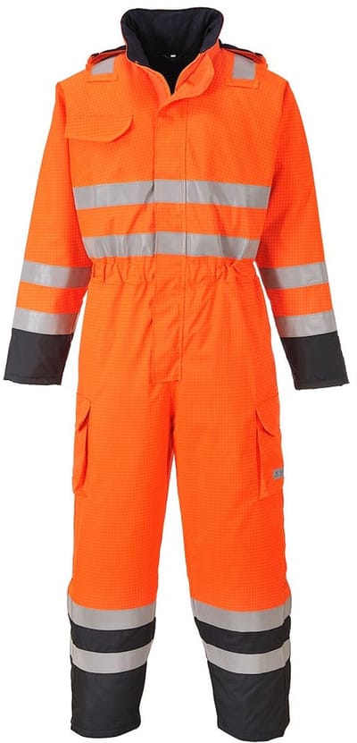 Portwest Bizflame Regen Hi-Vis Multi Overall S775 - Oranje/Marine - XL