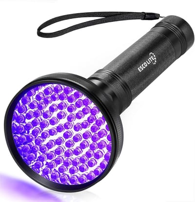 Krachtige UV Zaklamp Zwart Licht 100 LED's voor Vlekken Detectie en Opsporen