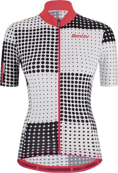 Santini Fietsshirt Korte mouwen Zwart Dames - Tono Sfera S/S Jersey For Women Black - 2XL