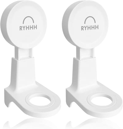 Wandbevestigde Zeepdispenser Houder, Handpomp voor Badkamer, Ruimtebesparende Accessoires voor Zeep, Shampoo en Douchegel (2 Stuks/Wit)