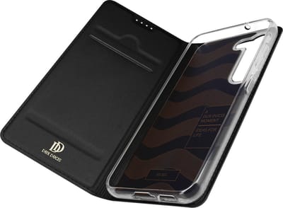 Dux Ducis Skin Pro Hoesje Geschikt voor Samsung Galaxy S23 Portemonnee Zwart