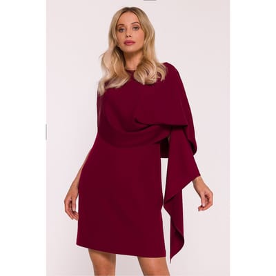 Cape Grace Dress - Burgunderrot / L