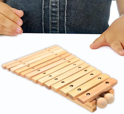 Muziek Percussie Instrument - Xylofoon met 13 Tonen - Muziek Leren Spelen - Rijke Klank Ontdekken - 41 cm Lengte