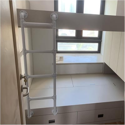 Nooduitgang Ladder - Vensterput ladder - Veilig Klimmen - Verstelbare Wandafstand - 38 cm Tredebreedte - Zwart