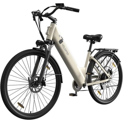 Velopro C1 Elektrische fiets met 36V 13Ah batterij & Shimano 7-versnellingen wit