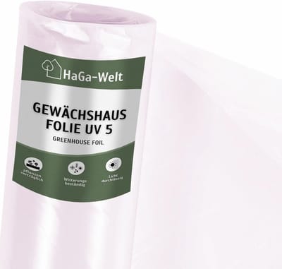 Broeikas folie - UV bestendig - Bescherming planten - Meerjarig gebruik - 8m x 10m - Transparant