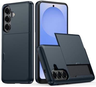 Coverup Hoesje - Geschikt voor Samsung Galaxy A57 Hoesje - Coverup Hybrid Card Slider Back Cover - Blauw
