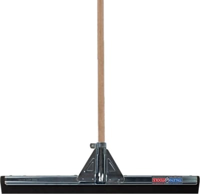 Talen Tools Vloer/douche trekker - voor water - metaal/hard rubber 55 cm - met houten steel 130 cm
