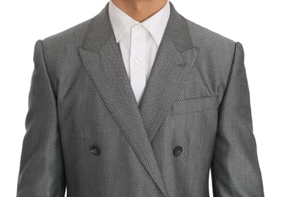 Dolce & Gabbana Mannen Zwart Stretch Kristal Bijen Slim Fit Pak