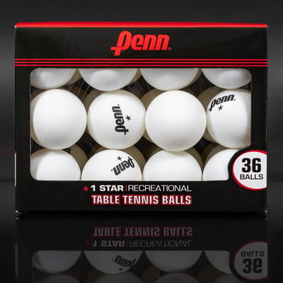 36 Tafeltennisballen Wit 40mm - 1 Ster Pingpong Ballen voor Recreatief en Competitie Spel