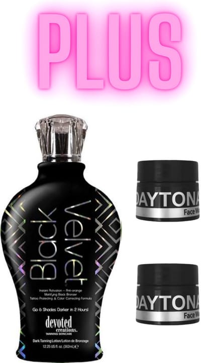 Devoted Creations Black Velvet 360 ml PLUS Daytona Face Wax met anti-aging effect - 2x 15 ml
