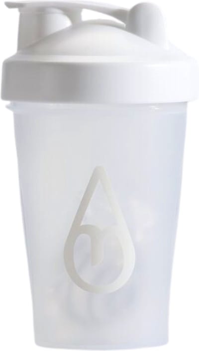 Motivai Shakebeker met Shakebal – 400ML – Klontvrij & Lekvrij – BPA-vrije Eiwit Shaker voor Fitness & Sport – Compact & Duurzaam – Wit