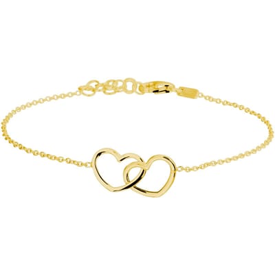 Zilver Verguld (Geel) Armband Hartjes 16 + 3 Cm 3 Micron 2103318