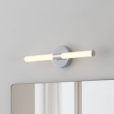 EGLO LED wandlamp Ramola, chroomkleurig, breedte 45 cm, IP44, CCT