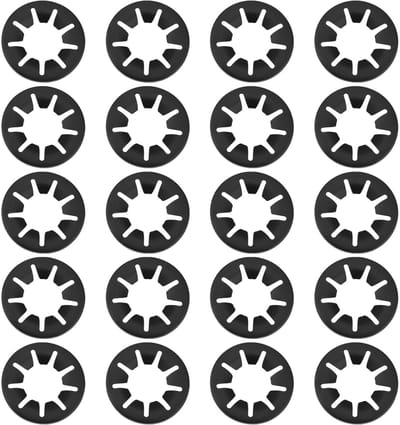 Dailygoods- Tandringen 20 mm - 20 Stuks - Klemring - Sterborgringen - Bevestigingsring - Schokbestendig - Afmeting 19x38,2 mm - Asklemring