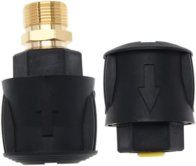 Dailygoody - Hogedruk Snelkoppeling - Vervangset voor Karcher - Duurzaam kunststof - Slangadapter - Gemakkelijk te installeren - Geschikt voor hogedru.