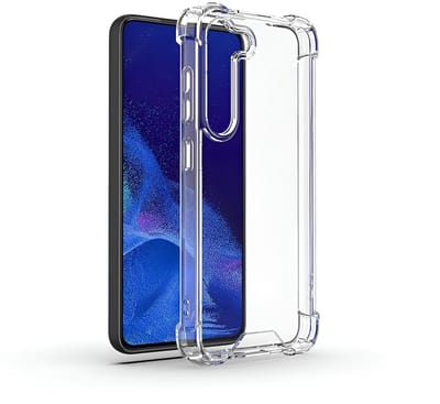 Ultra-Hybrid Schokbestendig Hoesje KKG - Crystal Clear Geschikt voor: Samsung Galaxy S24 Plus| Transparante achterkant Hard Back Cover & TPU Siliconen Bumper