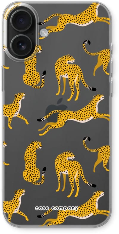 Case Company® - Hoesje geschikt voor iPhone 16 Plus hoesje - Luipaard - Soft Cover Telefoonhoesje - Bescherming aan alle Kanten en Schermrand