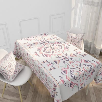 Waterdicht linnen tafelkleed huishoudelijk etnisch stijl retro patroon hotel tafelkleed rechthoekig keuken tafelkleed 70-70cm
