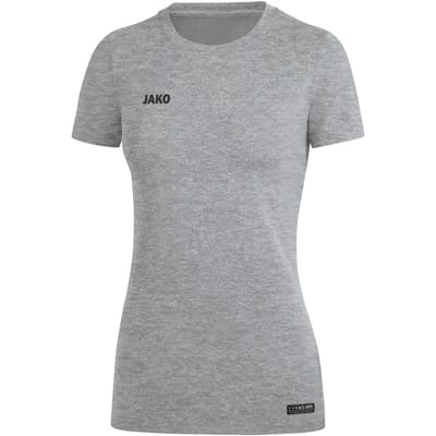 Jako Premium Basics T-Shirt Dames - Grijs Gemeleerd | Maat: 36