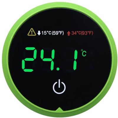 Digitale aquariumthermometer met LED-display en draadloze temperatuurmeting