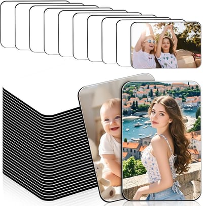 Dailygoods- Sublimatiemagneten 50 stuks - Blanco Koelkastmagneten - Decoratieve Magneten - Zelf Vormgeven - Magnetische Stickers - Hoogwaardige Materialen