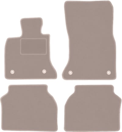 Beige velours vloermatten voor: BMW 5 GT F07 liftback (2009-2017)