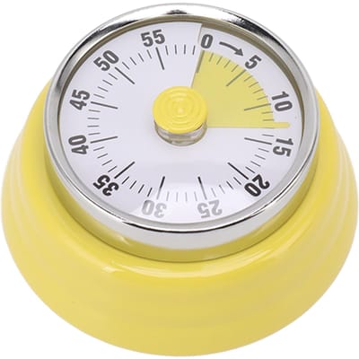 Mechanische Afteltimer met Visuele Display Wijzerplaat Roestvrijstalen Timer voor Leren Kantoor Bleek gray