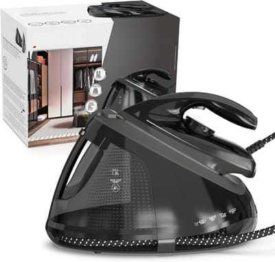REN® Strijkijzer met stoomgenerator - strijkijzer met stoom - Strijkijzer - Zwart - ‎38cm x 20cm x 1cm