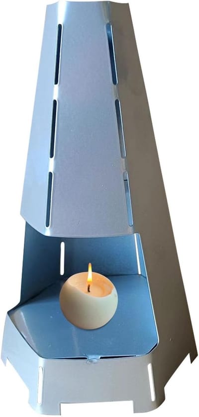 Kaarsenwarmer - Tafelhaard - Binnenruimtes - Compacte warmteafvoer - 20x14x11 cm