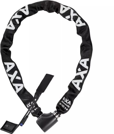 AXA Kettingslot met tracker - 110 cm - 9 mm schakels - ART 2 sterren - Beveiligingsniveau 14