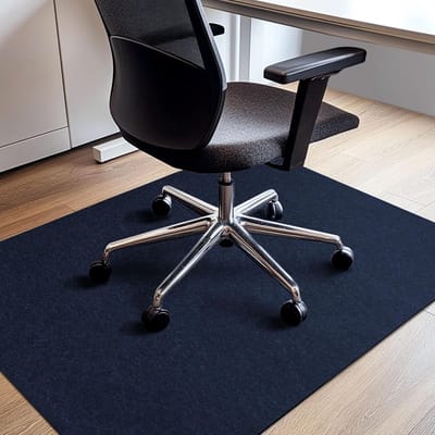 Stille en Antislip Stoelmat voor Kantoor, Krasbestendig en Makkelijk Rolbaar (Koningsblauw)