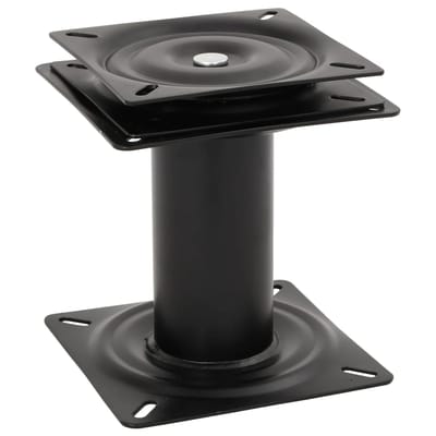 vidaXL - Bootstoelpoot - met - 360° - draaiplateau - staal