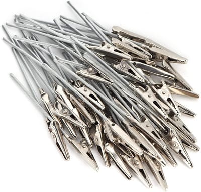 50 Stuks Draad Clips voor Foto's, Memo's en Knutselprojecten - Zilver