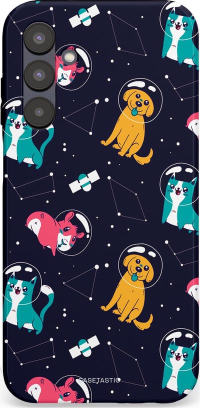 Casetastic Hoesje Geschikt voor Samsung A25 - Stijlvolle Beschermende Duo-layer Case - Sterrennacht Dieren