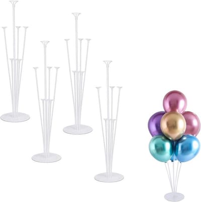 Ballonstandaard Transparant - Ballonhouder - Tafelballonstandaard - Feestdecoraties - Bruiloft - Verjaardag - Stevige verbinding