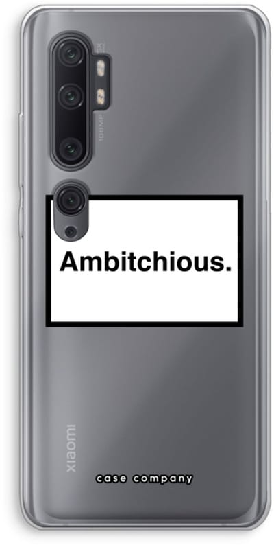 Case Company® - Hoesje geschikt voor Xiaomi Mi Note 10 Pro hoesje - Ambitchious - Soft Cover Telefoonhoesje - Bescherming aan alle Kanten en Schermrand