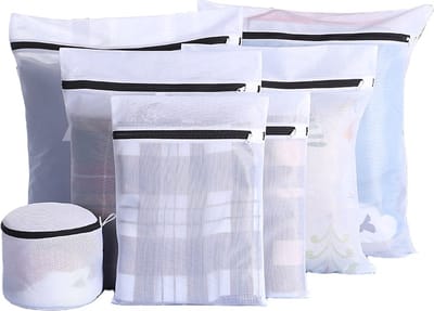 New Age Devi - Waszakken Set van 7 voor Jouw Delicate Wasgoed - Inclusief Waszakje voor Lingerie, BH en Grote Waszakken - Bescherm je Kleding met Onze Kwalitatieve Wasnetten!