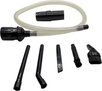 Micro stofzuiger hulpstukken 9 delig met 5x mini opzetstukken en 2x verloop voor standaard stofzuigerslangen 32mm t/m 35mm