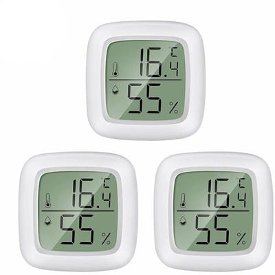 QTTVBTNA Binnenthermometer met Vochtigheidsmeter - Real-time Luchtvochtigheid & Temperatuur - Voor Woonkamer en Babykamer