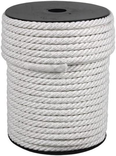 Nylon Touw - Bindtouw Scheepstouw - Klusprojecten Buiten - 4 Strengen - 12 mm x 50 m - Wit