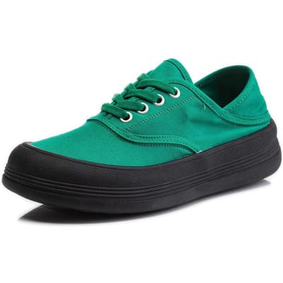 Canvas Schoenen Dames Nieuw Zomer Veelzijdig Kantoorpersoneel Ademend Zachte Zool Geen Vermoeide Voeten Dikke Zool Twee Manieren Sneakers 40