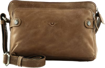 VOi Leren Schoudertas City Cowboy Carola Crossbody Bag Cognac Bruine