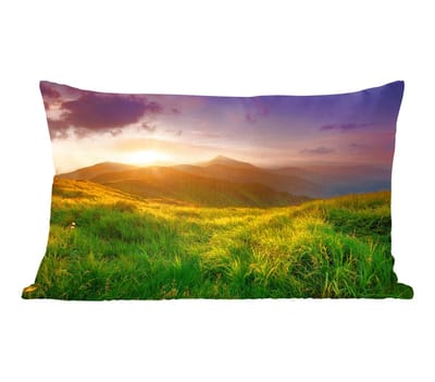 Sierkussens - Kussentjes Woonkamer - 50x30 cm - Bergen - Zon - Natuur