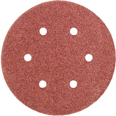 Graphite Cirkel Schuurpapier 6 gaten 150 mm K40 VELCRO 5 stuks
