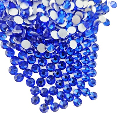 BamBella® - SS3 - Donker blauw - Plak strass Steentjes - 1440 stuks - strass stenen glitters nail art kleding versieren