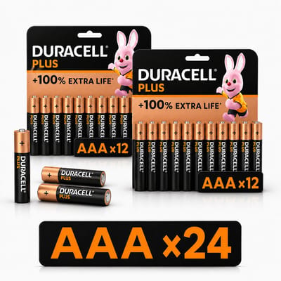 Duracell AAA Batterijen - Alkaline - 1,5V - LR03 - 24 stuks