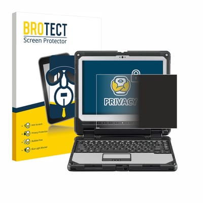 BROTECT - privacy screenprotector voor Panasonic Toughbook CF-33 - Folie Beschermfolie Blauwlichtfilter