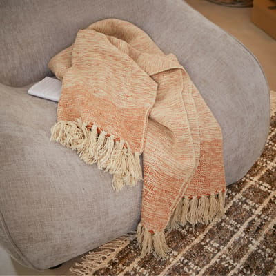 LOBERON Plaid Winlow beige/terracotta
